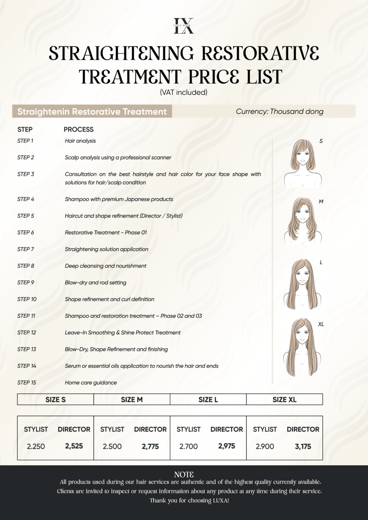 English Menu